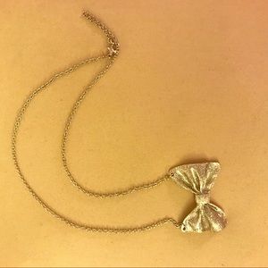 Bowtie Silver Necklace